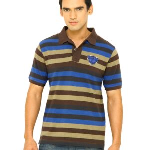 Wrangler Men Applique Polo Brown T-Shirts