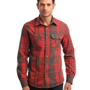 Jack & Jones Men Red Check Shirt