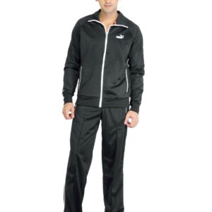 Puma Men Poly Knitted Black Tracksuit