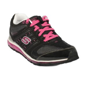 Skechers Women Sports Black Pink White Shoe