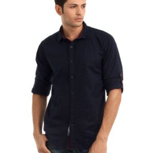 Basics Men Navy Shirt