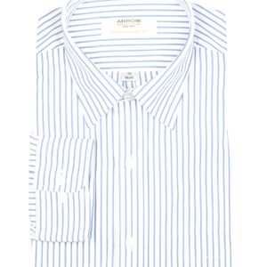 Arrow Men Blue Striped Shirt