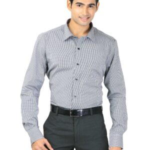 Genesis Men Check Black Shirts