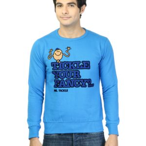 Mr. Men Men Printed Blue Sweatshirt