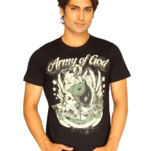 Guerrilla Men's Army Of God Black T-shirt