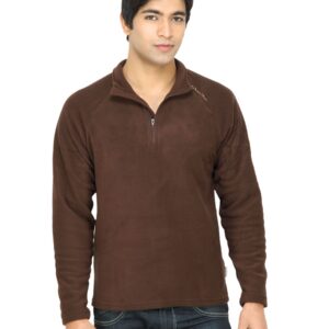 Quechua Men Fleece Brown Sweatshirt