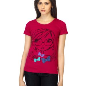 Jealous 21 Women Printed Red T-shirt