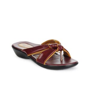 Portia Women Maroon Flats