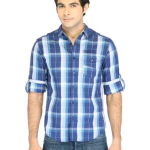 Locomotive Men Check Blue Shirt