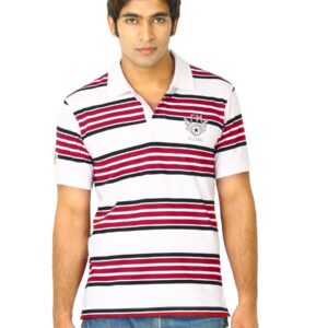 Flying Machine Men White Polo Tshirts