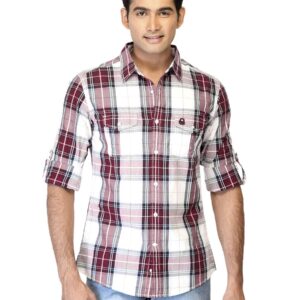 United Colors of Benetton Men Check Red Shirts