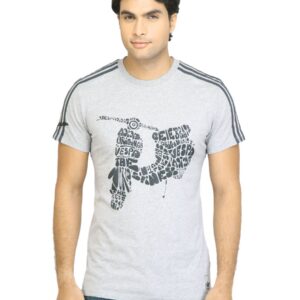 ADIDAS Originals Men Vespa Graphic T Grey Tshirt