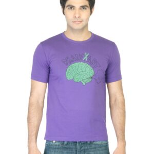 Peter England Men Purple Printed T-shirt