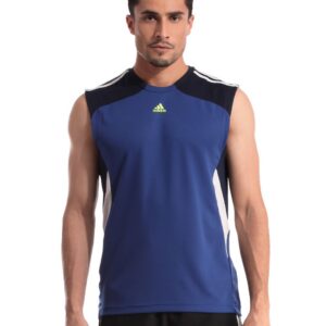 ADIDAS Men Blue T-shirt