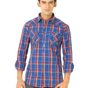 Flying Machine Men Ydc Blue Shirts
