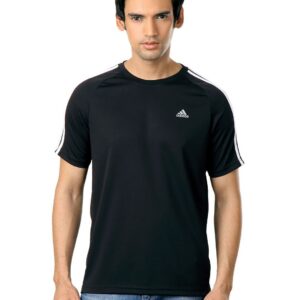 ADIDAS Men Black T-shirt