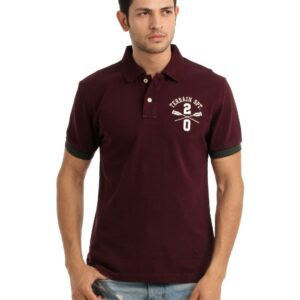 Indian Terrain Men Maroon T-shirt