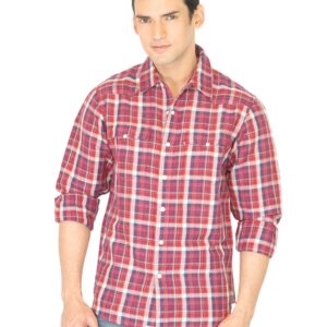 Levis Men Work Western Red Shirt