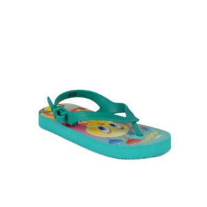 Warner Bros Kids Unisex Turquoise Blue Flip Flops
