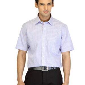 Arrow Men Blue Check Shirt