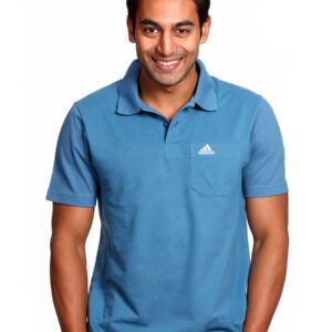 Adidas Men Blue Polo T-shirt