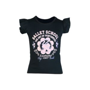 Doodle Girl Ballet School Black Tops
