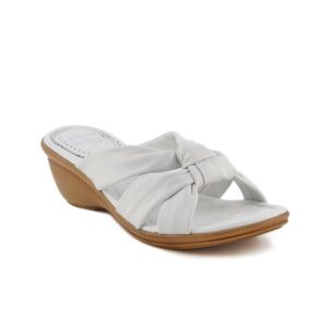 Clarks Women Soma Silk Leather White Heels