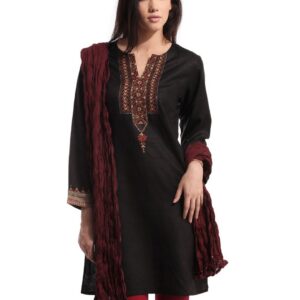 Fabindia Maroon Dupatta