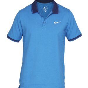 Nike Men's Pique Blue Polo T-Shirt