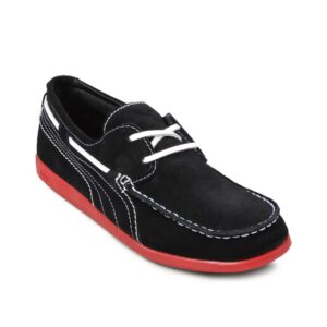 Puma Men's Yacht Battleship Black Red Shoe