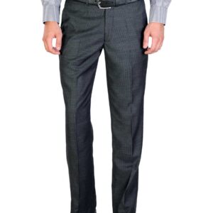 Peter England Men Grey Formal Trousers
