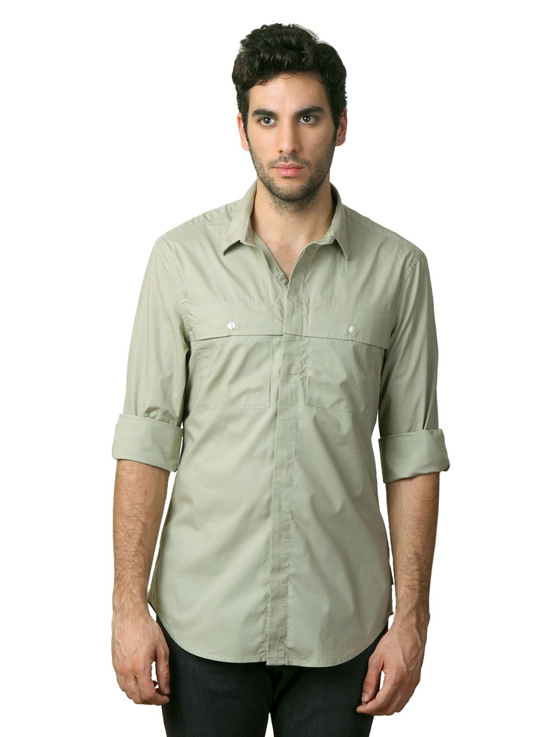 French Connection Men Beige Shirt