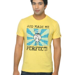 Mr. Men Printed Yellow T-shirt