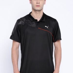 PUMA Black Training Polo T-shirt