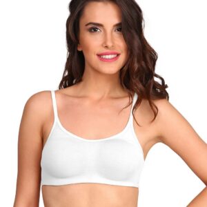 Jockey White Solid Non-Wired Non-Padded Bra SS 12