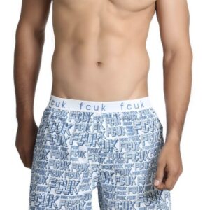 FCUK Underwear Blue Printed Boxers