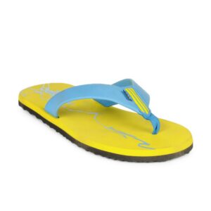 ADIDAS Men Yellow Lucent Scribble Slide Flip Flops
