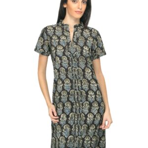 Fabindia Women Printed Multi Coloured Kurta