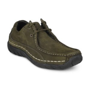 Woodland Men Olive Green Shoes