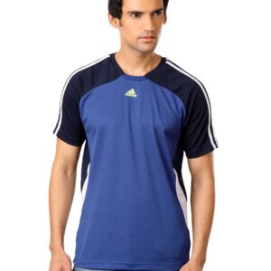 ADIDAS Men Navy Blue T-shirt