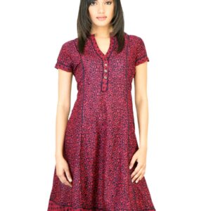 BIBA Women Printed Red Kurta