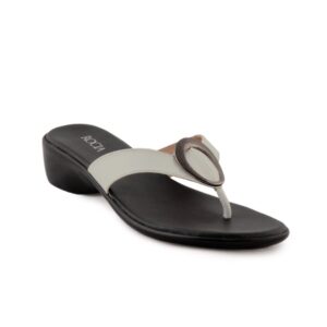 Rocia Women White & Black Flats