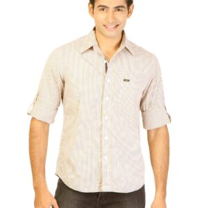 Lee Men Check Yellow Shirts