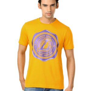 ADIDAS Men Yellow T-shirt