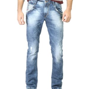 Spykar Men Blue Washed Jeans