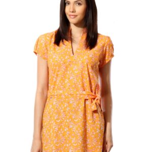 Fabindia Women Printed Orange Tunic