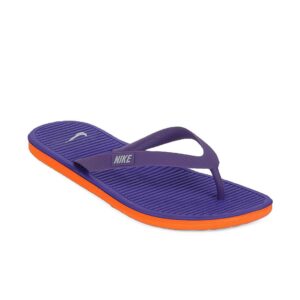 Nike Men Purple Solarsoft Thong Flip Flops