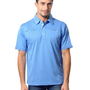 ADIDAS Men Polo Blue T-Shirt