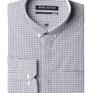 Arrow New York Men Grey Check Slim Fit Shirt