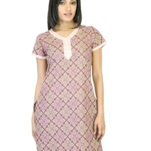 Vishudh Women Brown Printed Kurta